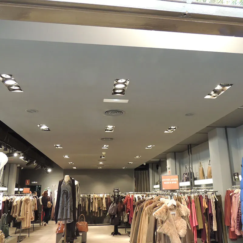 Proyecto de iluminación para tienda de ropa